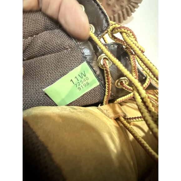 Timberland OAKWELL Wheat Leather Moc Toe 7-Eye Lace Up Boots Size 11 Men 72540 - Picture 7 of 9